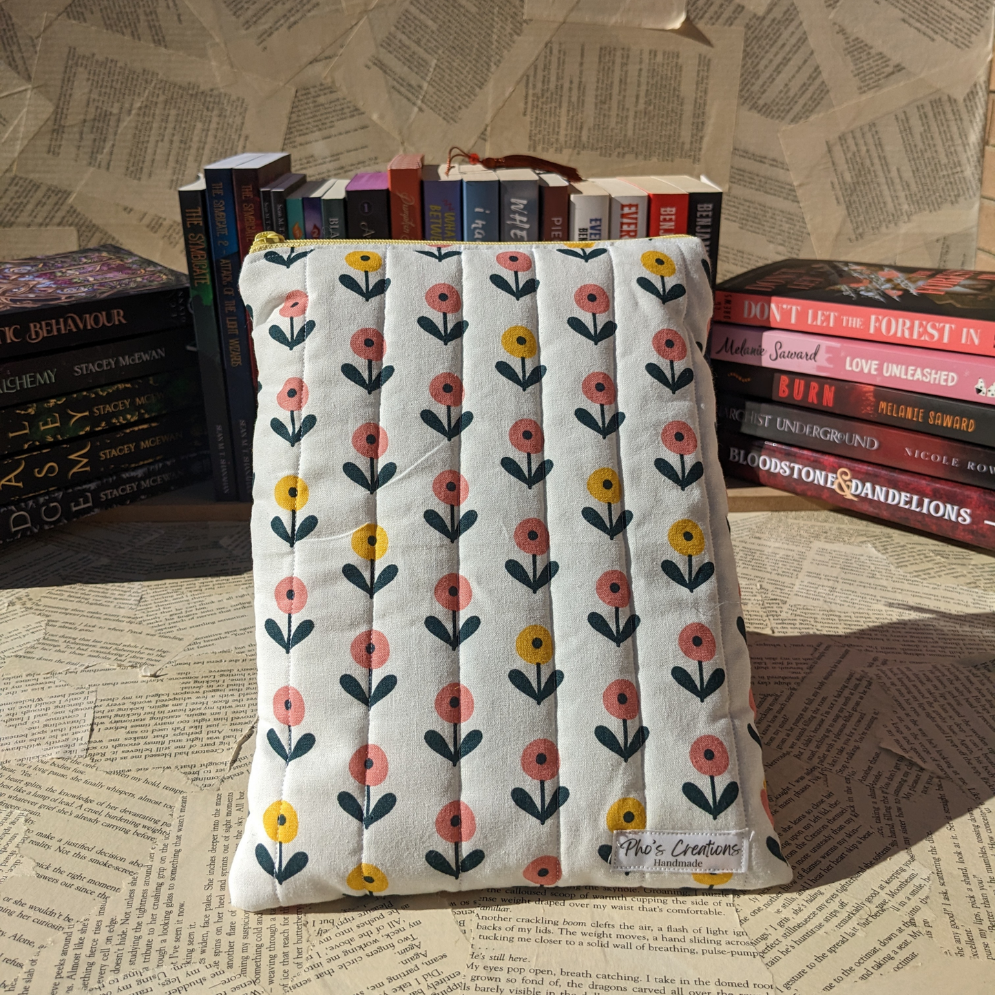 Basic Quilted Book Sleeves (with Zipper)