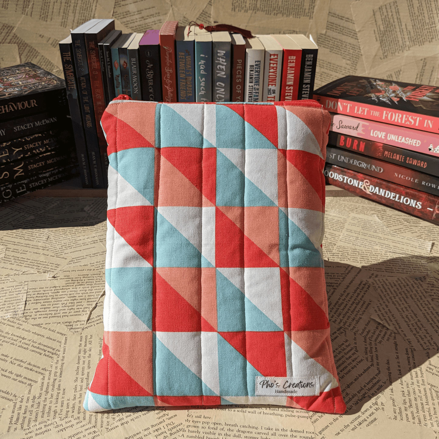 Basic Quilted Book Sleeves (with Zipper)