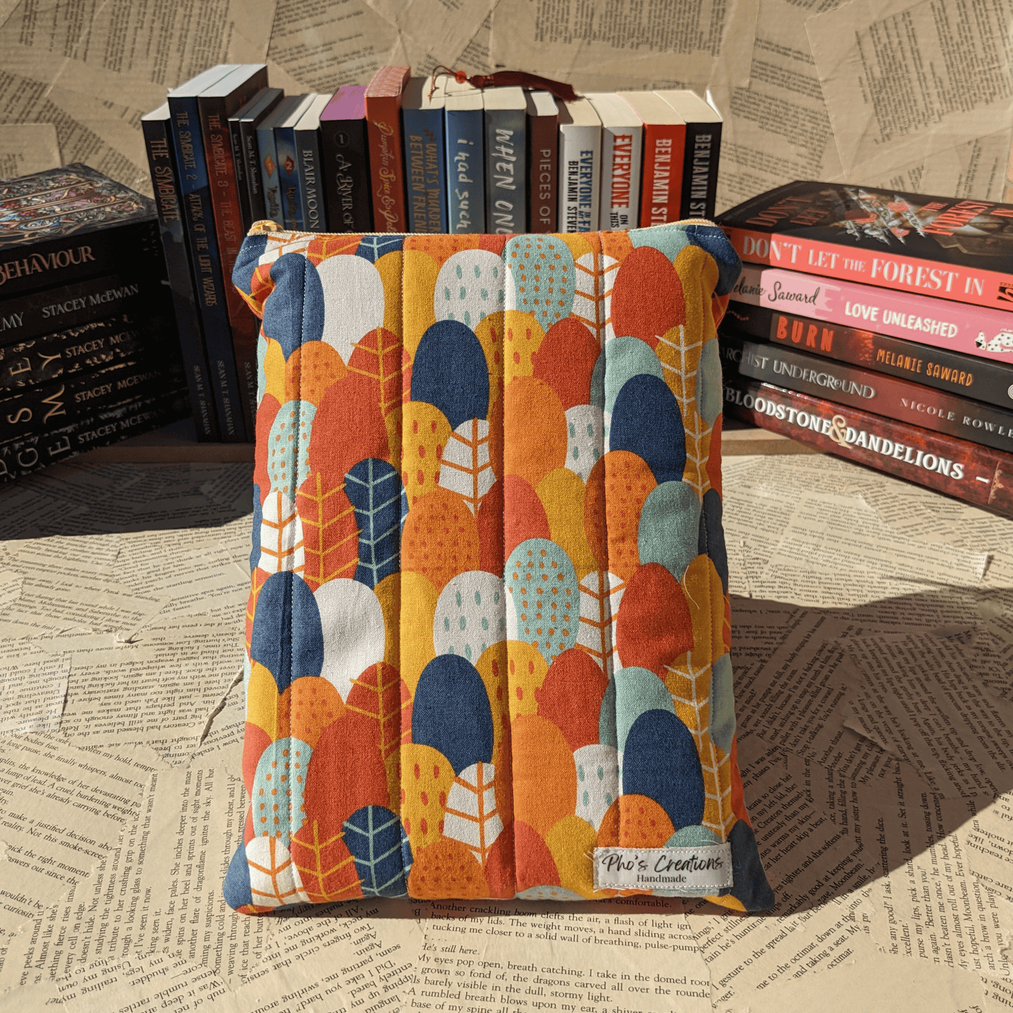 Basic Quilted Book Sleeves (with Zipper)