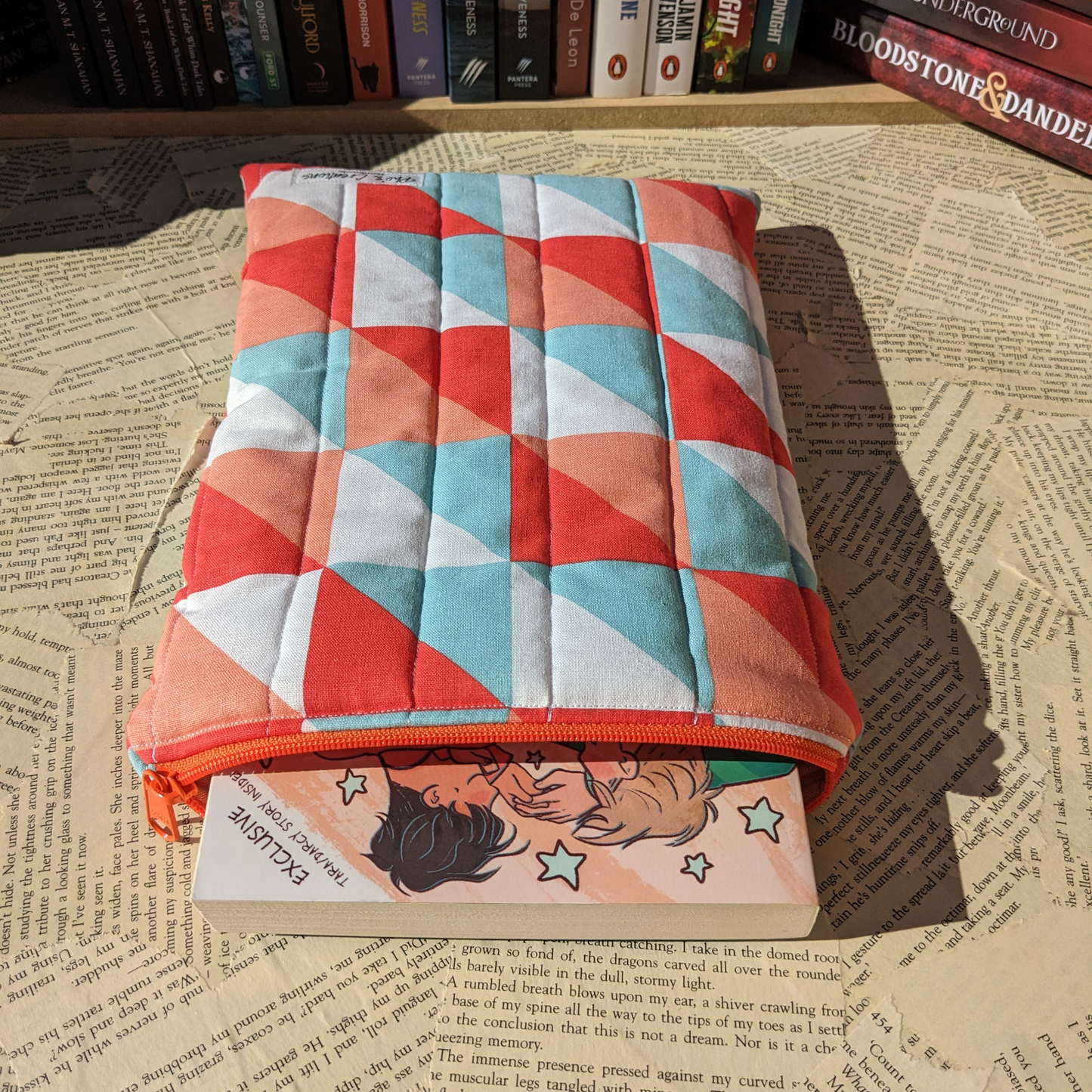 Basic Quilted Book Sleeves (with Zipper)