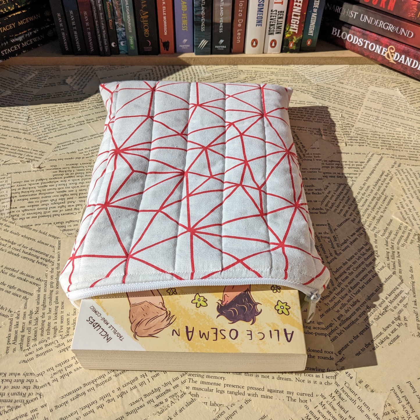 Basic Quilted Book Sleeves (with Zipper)