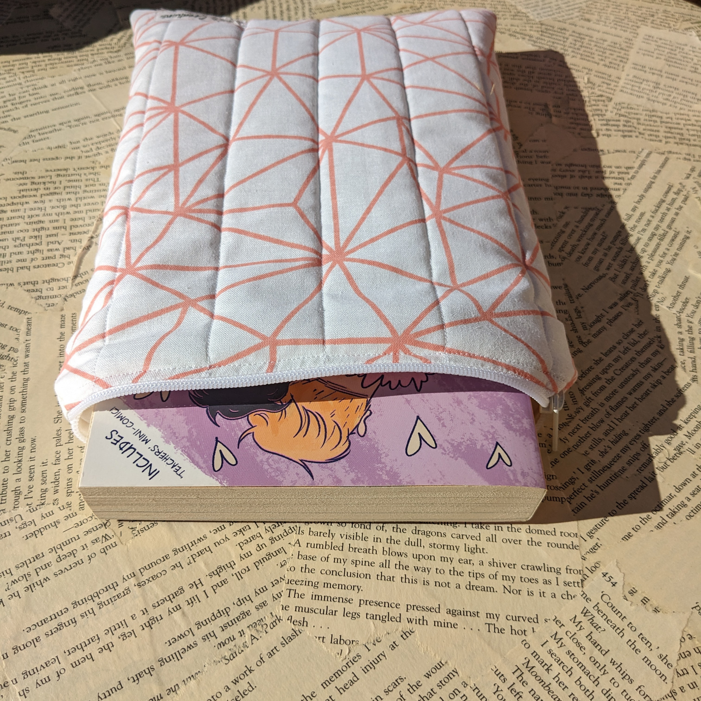 Basic Quilted Book Sleeves (with Zipper)