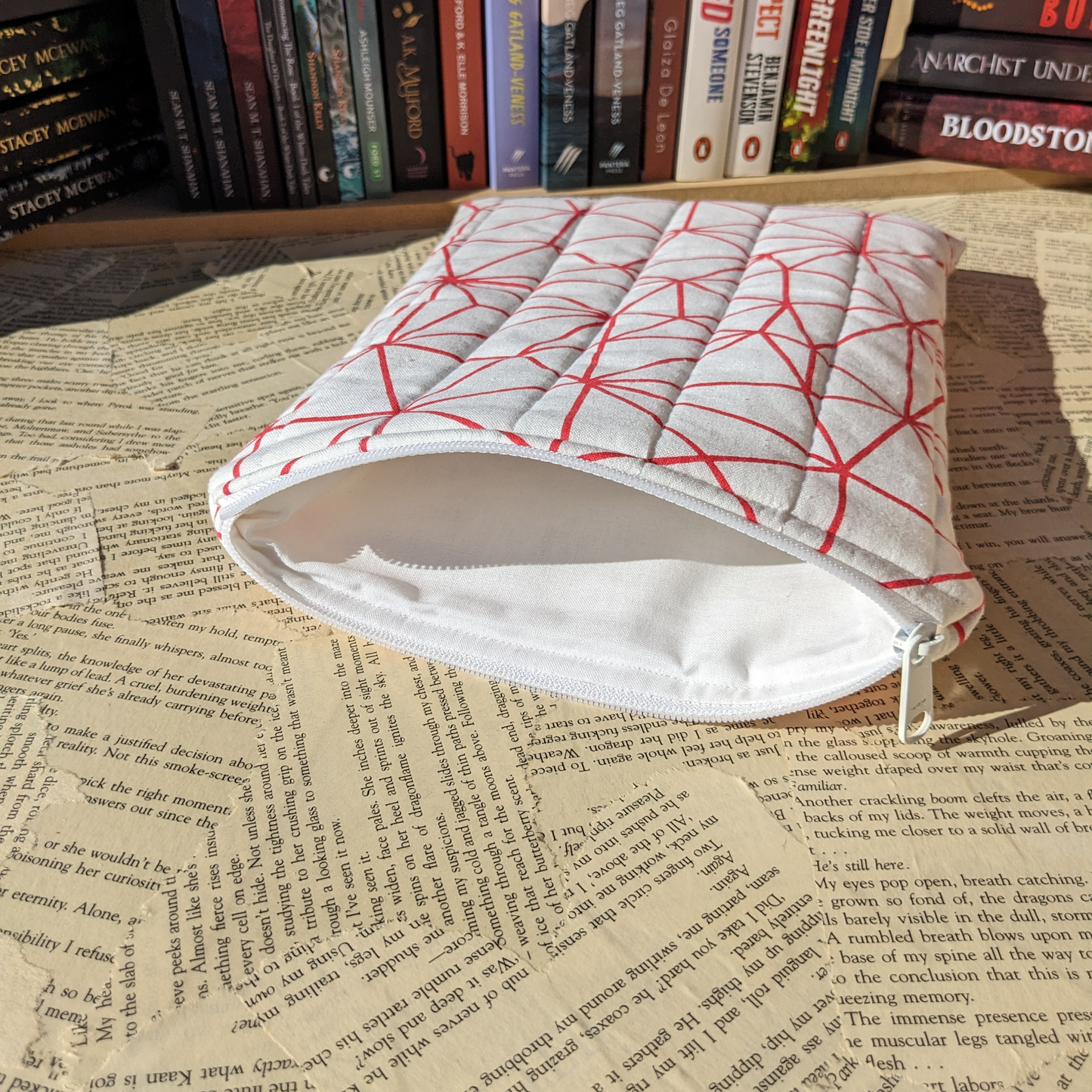 Basic Quilted Book Sleeves (with Zipper)