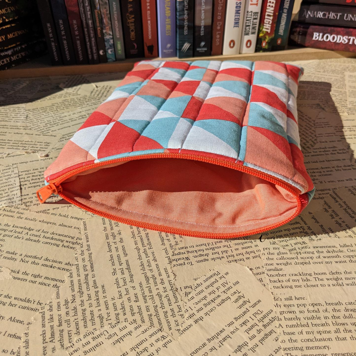 Basic Quilted Book Sleeves (with Zipper)