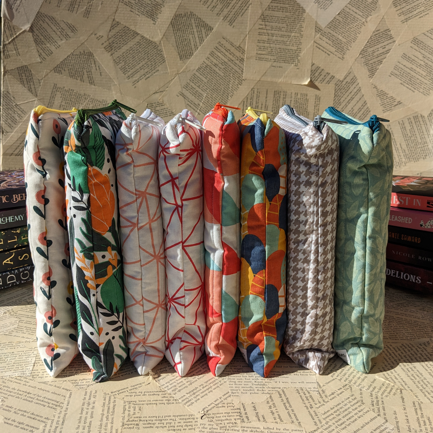 Basic Quilted Book Sleeves (with Zipper)