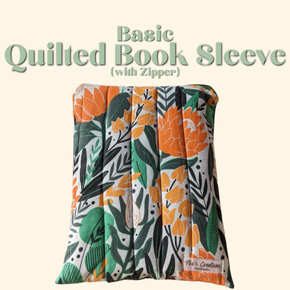 Basic Quilted Book Sleeves (with Zipper)