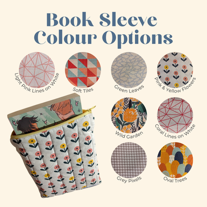 Basic Quilted Book Sleeves (with Zipper)